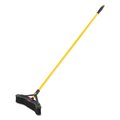 Rubbermaid Commercial Maximizer Push-to-Center Broom, 18", Polyprop Bristles, Yellow/Black 2018727